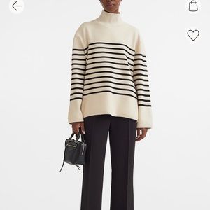 H&M Striped Mocked Turtleneck Sweater (SOLD OUT)